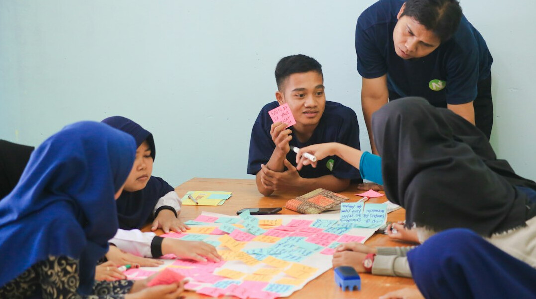 group discussion in classroom