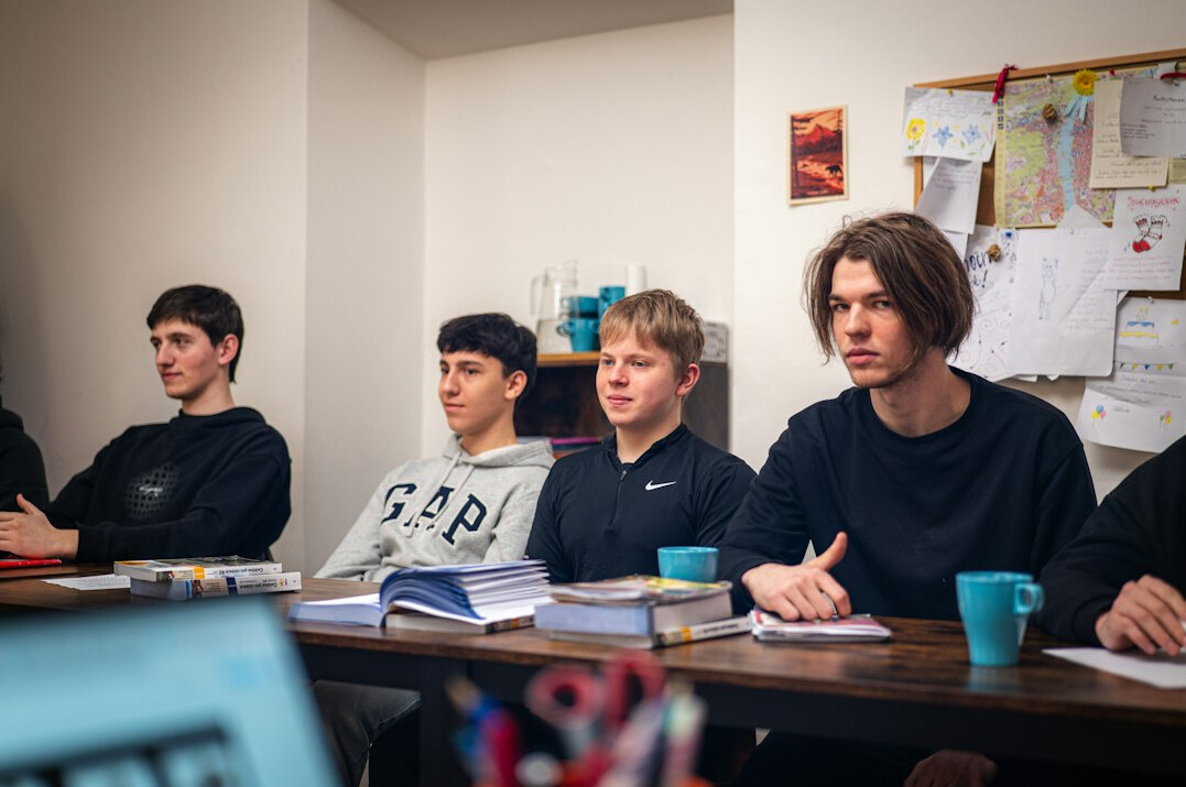 group discussion in classroom
